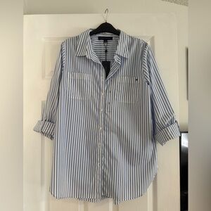 Tommy Hilfiger Blue and White Striped Shirt BNWT